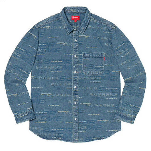 ◎即日発送 L 送料込み◎ Supreme Logo Denim Shirt 2