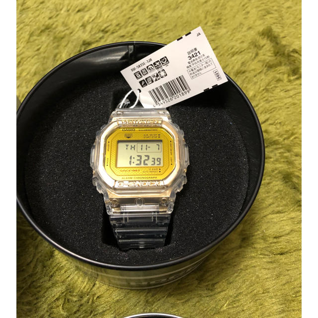 新品G-SHOCK 35周年記念モデル GLACIER GOLDクリアスケルトン