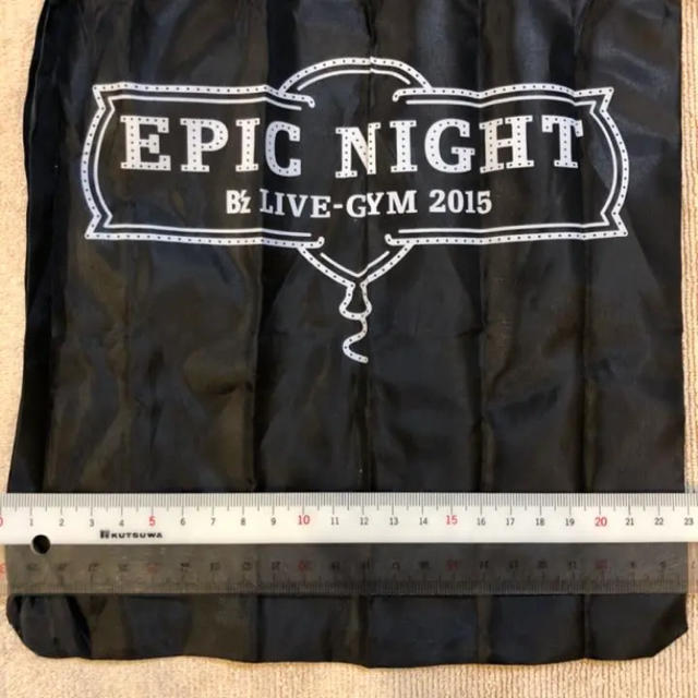 B'z LIVE-GYM 2015 EPIC NIGHT ナイロン エコバッグ エンタメ/ホビーのタレントグッズ(ミュージシャン)の商品写真