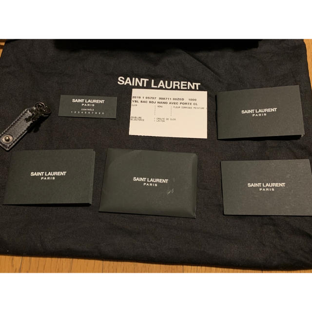 ブランド雑貨総合 Saint Laurent サック・ド・ジュール ナノ クロコダイル型押し LAURENT 新品 SAINT