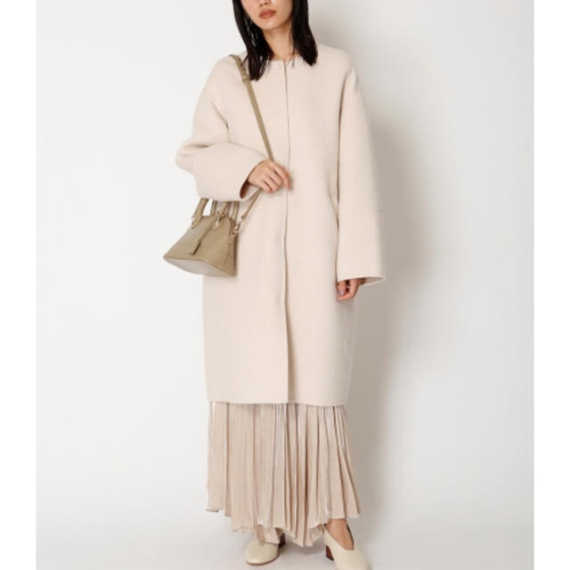 スナイデル/リバーウールコート/ノーカラージャケットコート/2019AW