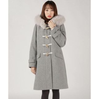 ☆美品 snidel ダッフルコート グレー フォックスファー