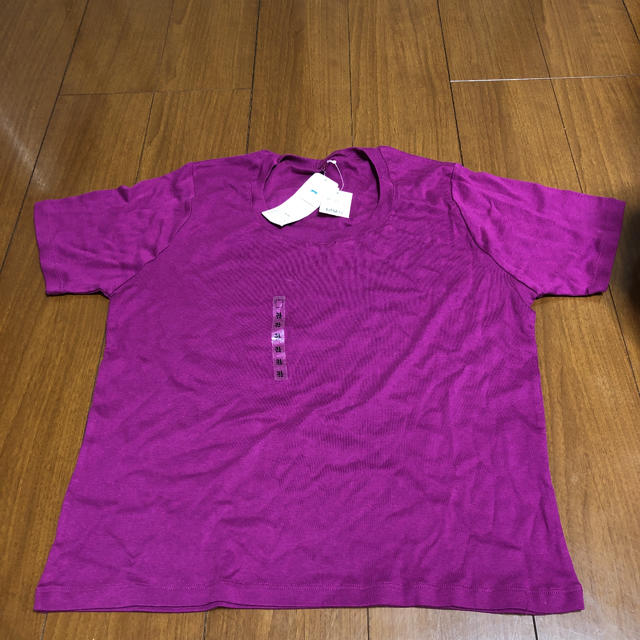 新品、未使用Tシャツ　3L パープル レディースのトップス(Tシャツ(半袖/袖なし))の商品写真