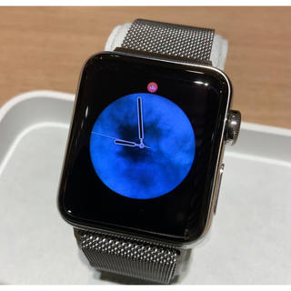 アップルウォッチ(Apple Watch)のApple Watch series3 セルラー 38mm シルバー ステンレス(腕時計(デジタル))