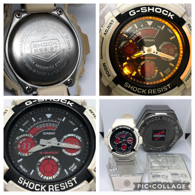 G-SHOCK(ジーショック)のCASIO G-SHOCK 希少 ブラックピンクダイヤル ホワイトカラーモデル♪ メンズの時計(腕時計(アナログ))の商品写真