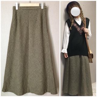 ヴィンテージ古着 ❖チェックロングスカート❖ #NYAONvintage(ロングスカート)