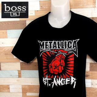 ボス(BOSS)の【boss】 美品 ボス METALLICA ロックT ブラック半袖Tシャツ(Tシャツ/カットソー(半袖/袖なし))