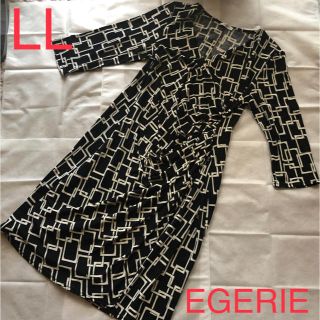 アーモワールカプリス(armoire caprice)の【未使用】EGERIE♡エジェリ♡フランス製♡カシュクール風ワンピース♡(ひざ丈ワンピース)