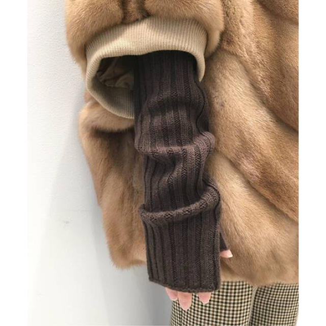 新品未使用タグ付 アパルトモン Knit Glove ブラウン