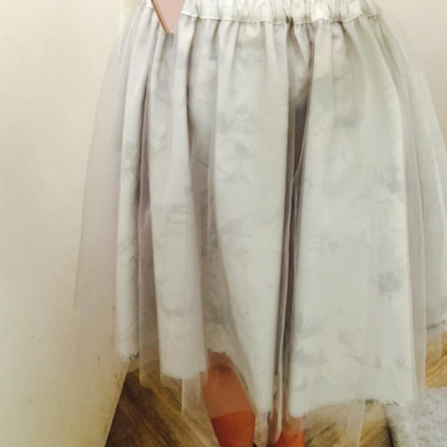 Noela(ノエラ)の雑誌掲載♡リバーシブルチュールスカート レディースのスカート(ひざ丈スカート)の商品写真