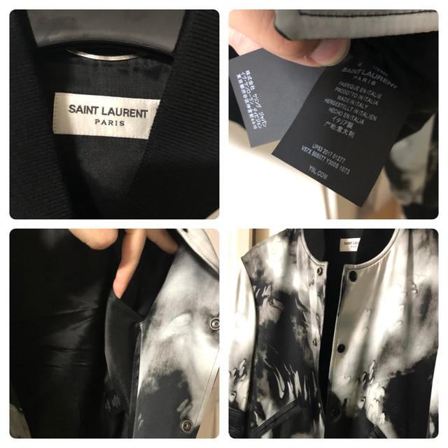 Saint Laurent(サンローラン)のsaint laurent 18ss ジャケット 46 テディ 確実正規品 メンズのジャケット/アウター(スタジャン)の商品写真