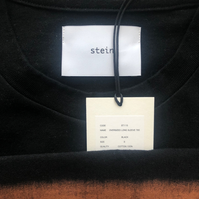 stein OVERSIZED LONG SLEEVE TEE BK sizeS メンズのトップス(Tシャツ/カットソー(七分/長袖))の商品写真