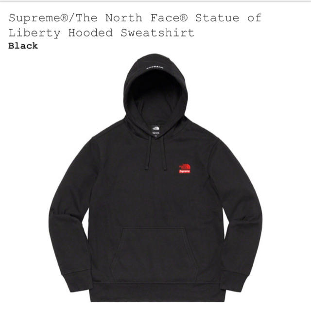 NorthFaceHooded Sweatshirt Black Large