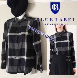 バーバリーブルーレーベル(BURBERRY BLUE LABEL)のチェックネルシャツ＊38＊ブルーレーベルクレストブリッジ(シャツ/ブラウス(長袖/七分))