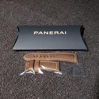 パネライ(PANERAI)のパネライ カーフ アッソルタメンテ ダークブラウン 尾錠用 24-22(レザーベルト)