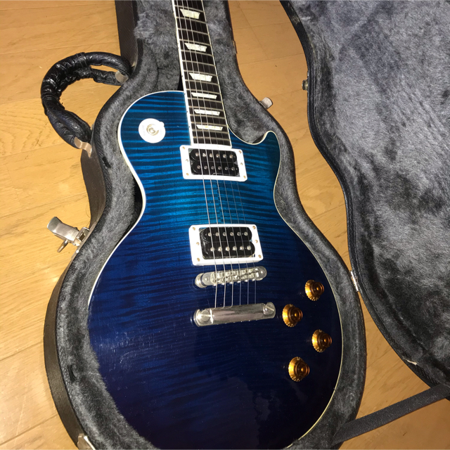 GIBSON ギブソン USA レスポール クラシック ミッドナイトブルー 虎目 GIBSON ギブソン USA レスポール クラシック ミッドナイトブルー 虎目