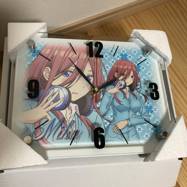 非売品 五等分の花嫁 中野 三玖 時計 ガラス製 の通販 by ...