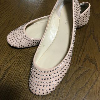 ナインウエスト(NINE WEST)のナインウエスト　スタッズ　ペタンコシューズ(バレエシューズ)