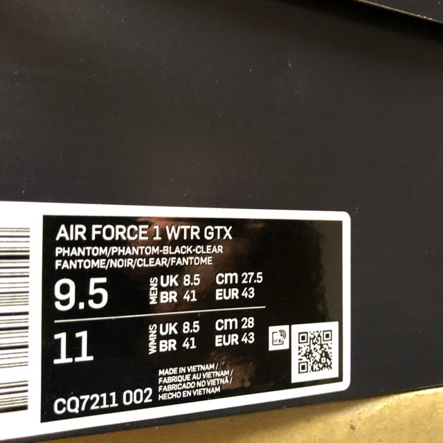 AIR FORCE 1 WTR GORE-TEX THE10TH 27.5