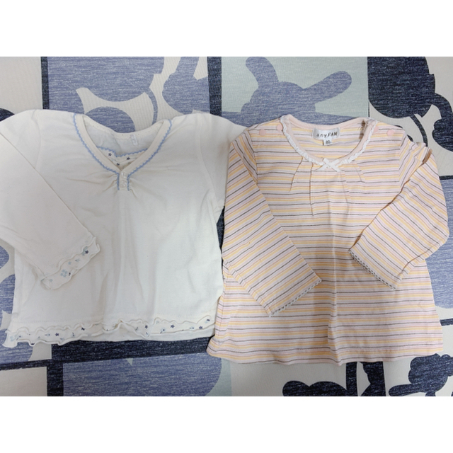 しまむら(シマムラ)の半袖肌着★5点　トップス2点セット キッズ/ベビー/マタニティのベビー服(~85cm)(肌着/下着)の商品写真