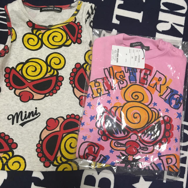 HYSTERIC MINI(ヒステリックミニ)の2点セット キッズ/ベビー/マタニティのキッズ服女の子用(90cm~)(Tシャツ/カットソー)の商品写真