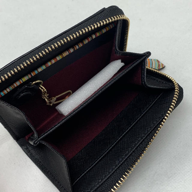 Paul Smith ポールスミス パスケース 黒 ジップストローグレイン2