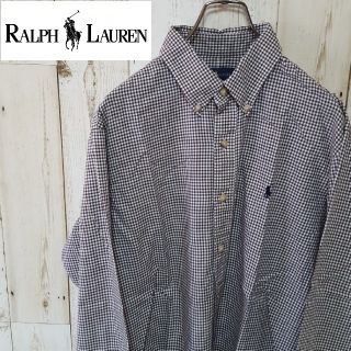 ラルフローレン(Ralph Lauren)の【トッキッキ様専用】ラルフローレン☆ピンチェック BD長袖シャツ L ブラウン系(シャツ)