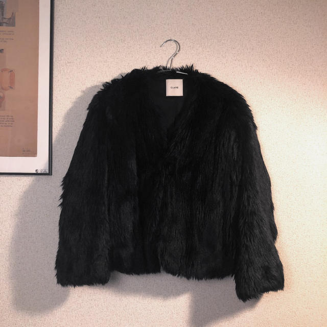 ENFOLD(エンフォルド)のCLANE クラネ エコファージャケット コート フェイクファー レディースのジャケット/アウター(毛皮/ファーコート)の商品写真