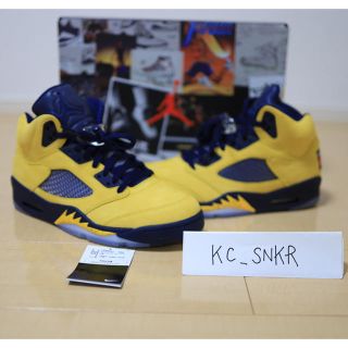 ナイキ(NIKE)の【RMJ様専用】AJ5 "Michigan"(スニーカー)