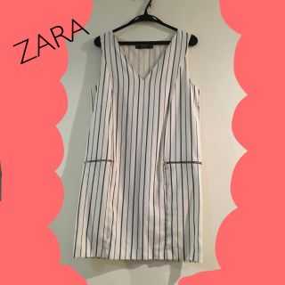 ザラ(ZARA)のZARA ストライプワンピース(ミニワンピース)