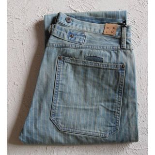 RRL - 新品*RRL*インディゴ ストライプド ツイル ベスト パンツ*M