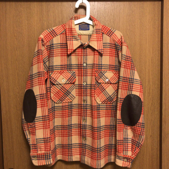 チェック柄生産国70年代 ペンドルトン PENDLETON チェック柄 ウールシャツジャケット USA製 レディースM ヴィンテージ /eaa297091