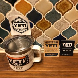 スノーピーク(Snow Peak)の【新品】YETI イエティ 14オンス ランブラー RAMBLER 白(食器)