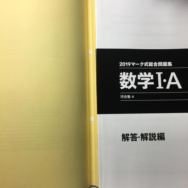 マーク式総合問題集数学1・A（2019） エンタメ/ホビーの本(語学/参考書)の商品写真