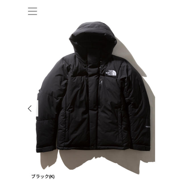 THE NORTH FACE(ザノースフェイス)の19AW XS ノースフェイス バルトロライトジャケットブラック ND91950 メンズのジャケット/アウター(ダウンジャケット)の商品写真