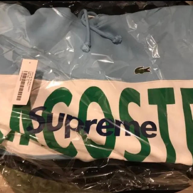 supreme®/lacoste logo panel hooded Sサイズパーカー