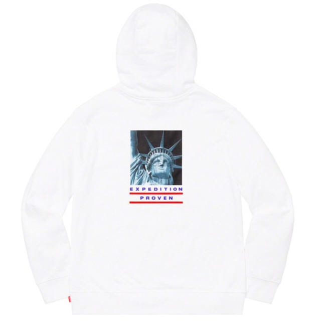 トップスsupreme/the north face パーカー 白 Ｌ