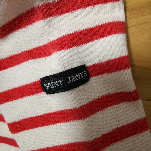 SAINT JAMES(セントジェームス)のセントジェームス ボーダー長袖カットソー 95 100 キッズ/ベビー/マタニティのキッズ服女の子用(90cm~)(Tシャツ/カットソー)の商品写真