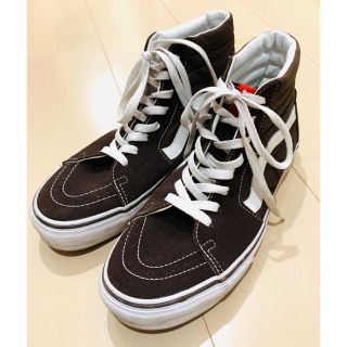 ヴァンズ(VANS)のバンズ　スニーカー　ハイカット　ブラウン　28cm(スニーカー)