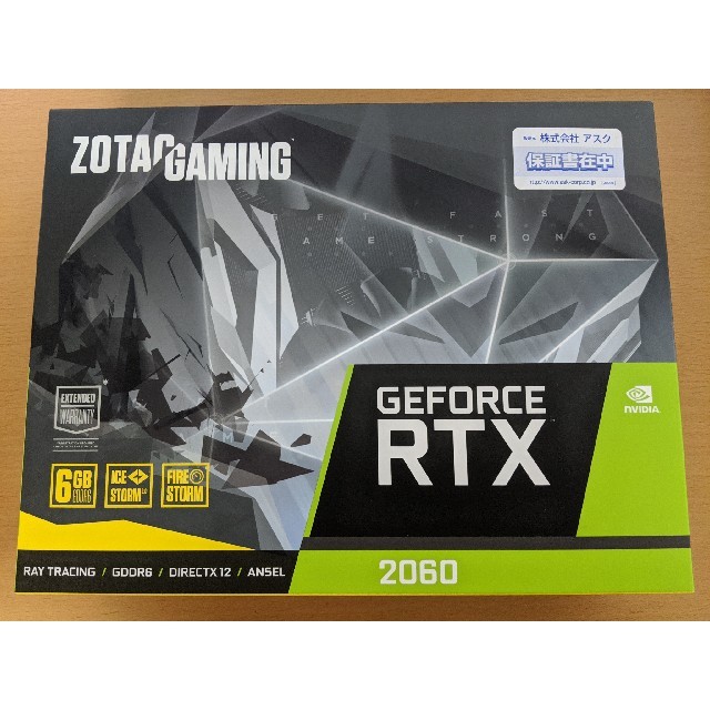 PCパーツZOTAC GeForce RTX2060 6GB nVidia