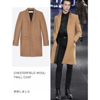 サンローラン(Saint Laurent)の定価50万超　2016AWサンローラン　チェスターフィールドコート　新品！(チェスターコート)