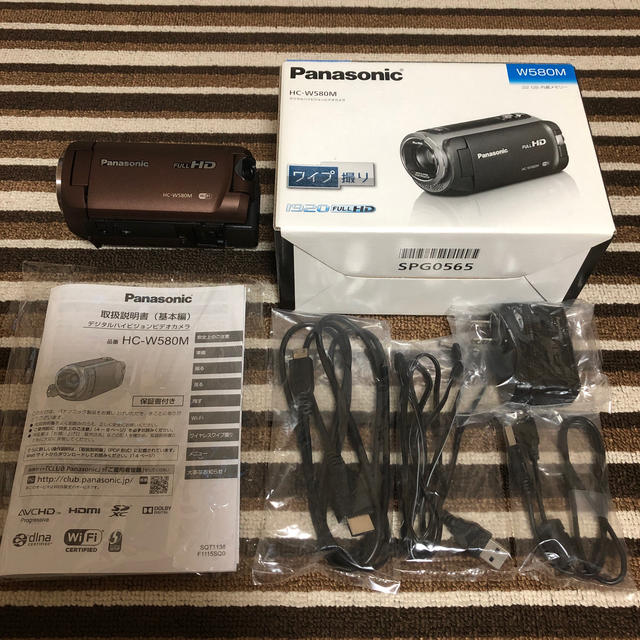 ！超美品！Panasonic ビデオカメラ HC-W580M ブラウンビデオカメラ