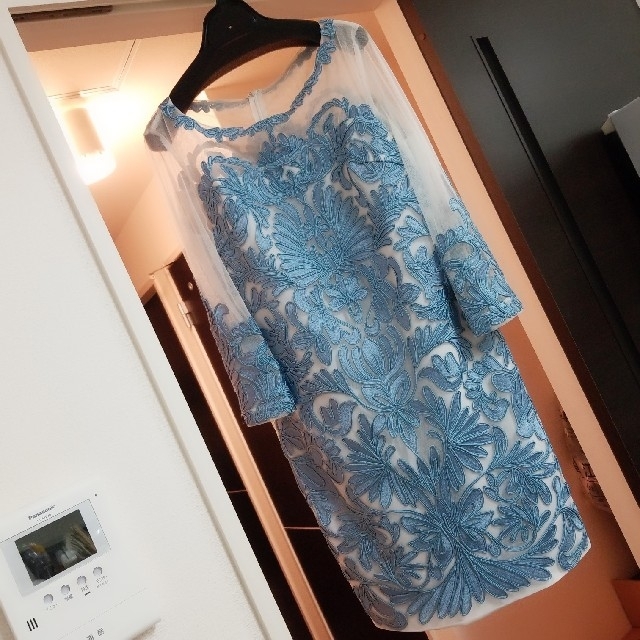 刺繍ワンピース ブルー TADASHI SHOJI アナイ アリスオリビア マメ 【T