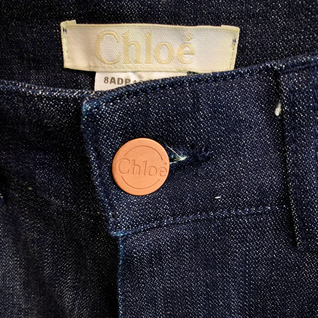 Chloe(クロエ)の値下げ Chloeクロエ ブラックデニムパンツ レディースのパンツ(デニム/ジーンズ)の商品写真