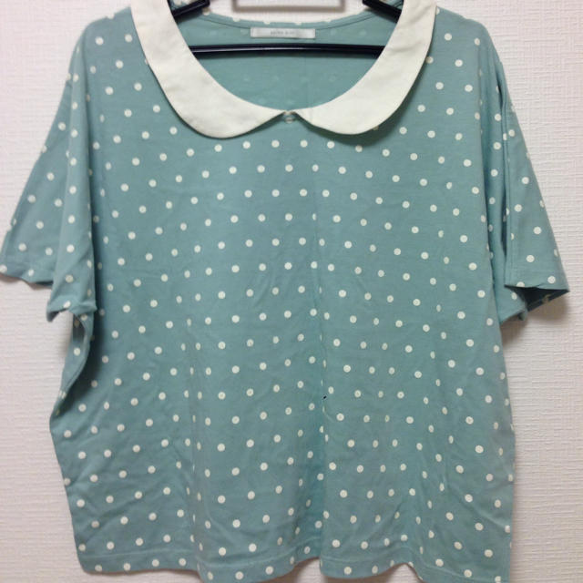 RETRO GIRL(レトロガール)の襟付きドットTシャツ レディースのトップス(Tシャツ(半袖/袖なし))の商品写真