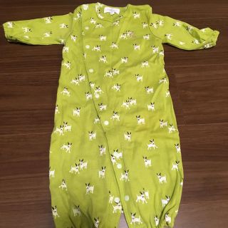 ハッカベビー(hakka baby)のHAKKA BABY カバーオール／ロンパース 美品(カバーオール)