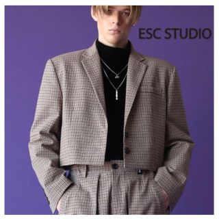 esc studio クロップドジャケット(テーラードジャケット)