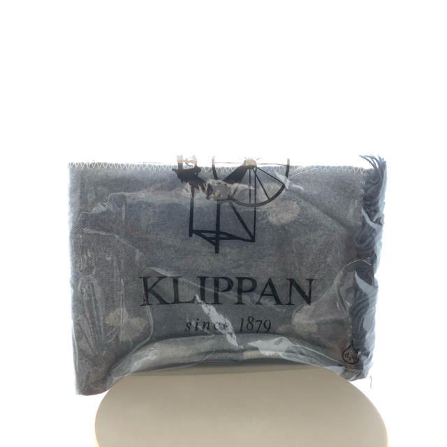 KLIPPAN(クリッパン)のKlippan choucho ストール ブルー ミナペルホネン 冬支度 インテリア/住まい/日用品の寝具(毛布)の商品写真