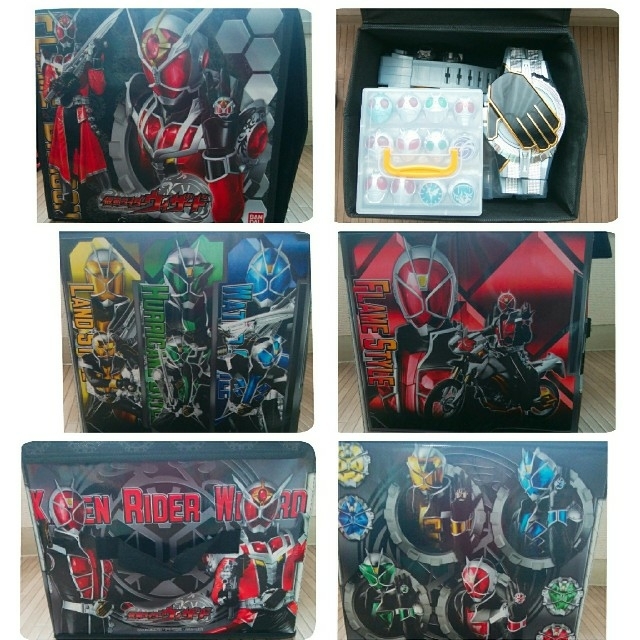 BANDAI(バンダイ)の❇仮面ライダーウィザード変身ベルト＆リング＆リングホルダー＆ウィザードBOX❇ エンタメ/ホビーのフィギュア(特撮)の商品写真