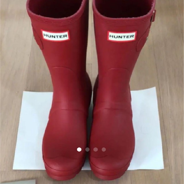 HUNTER(ハンター)のyuka様9/1までお取り置きハンターレインブーツ赤 レディースの靴/シューズ(レインブーツ/長靴)の商品写真